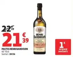 Auchan Supermarché Pastis henri bardouin offre