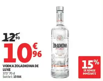Auchan Supermarché Vodka zoladkowa de luxe offre