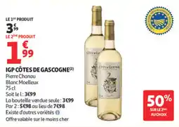 Auchan Supermarché Igp côtes de gascogne offre