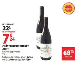 Auchan Supermarché Châteauneuf du pape aop offre