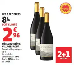 Auchan Supermarché Côtes du rhône villages aop offre