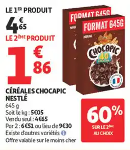 Auchan Supermarché Céréales chocapic nestlé offre
