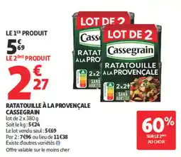 Auchan Supermarché Ratatouille à la provençale cassegrain offre