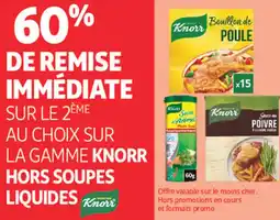 Auchan Supermarché Knorr hors soupes liquides offre