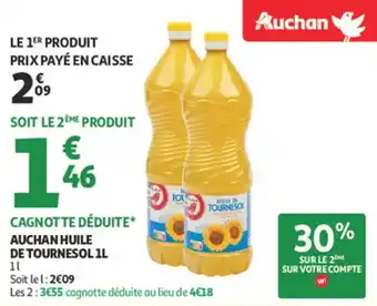 Auchan Supermarché Auchan huile detournesol offre