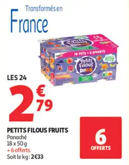 Auchan Supermarché Petits filous fruits offre