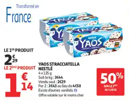 Auchan Supermarché Yaos stracciatella nestlé offre