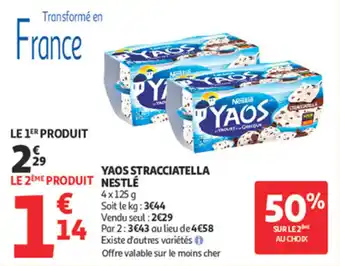 Auchan Supermarché Yaos stracciatella nestlé offre