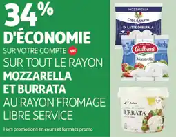 Auchan Supermarché Mozzarella et burrata offre