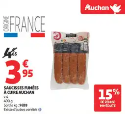 Auchan Supermarché Saucisses fumées à cuire auchan offre