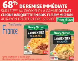 Auchan Supermarché De plat cuisine barquette en bois fleury michon offre