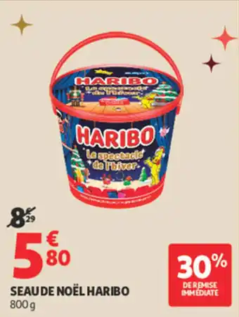 Auchan Supermarché Seau de noël haribo offre