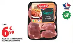 Auchan Supermarché 2 cuisses et 4 manchons de canard le gaulois offre