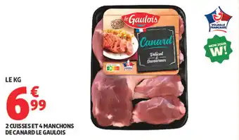 Auchan Supermarché 2 cuisses et 4 manchons de canard le gaulois offre
