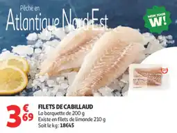 Auchan Supermarché Filets de cabillaud offre