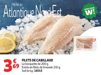 Auchan Supermarché Filets de cabillaud offre