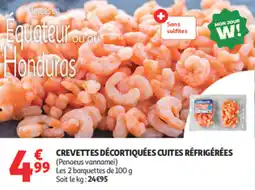 Auchan Supermarché Crevettes décortiquées cuites réfrigérées offre