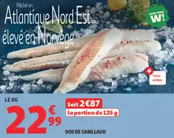 Auchan Supermarché Dos de cabillaud offre