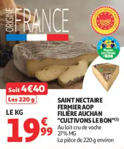 Auchan Supermarché Saint nectaire fermieraop filière auchan cultivons le bon offre