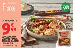 Auchan Supermarché Couscous aux légumes frais & semoule auchan letraiteur offre