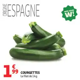 Auchan Supermarché Courgettes offre