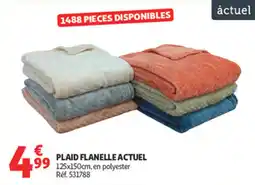 Auchan Supermarché Plaid flanelle actuel offre