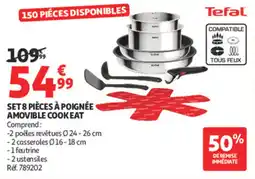 Auchan Supermarché Set 8 pièces à poignée amovible cookeat offre
