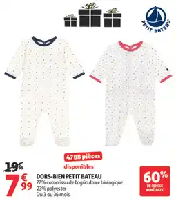 Auchan Supermarché Dors-bien petit bateau offre