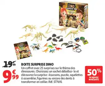 Auchan Supermarché Boite surprise dino offre