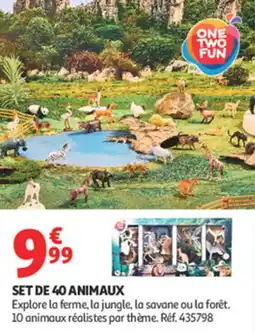 Auchan Supermarché Set de 40 animaux offre