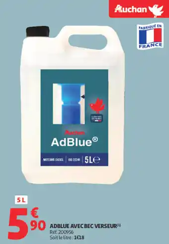 Auchan Supermarché Adblue avec bec verseur offre