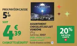 Auchan Supermarché Assortiment chocolats au lait vendôme offre