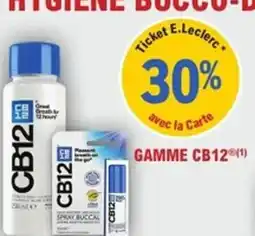 E.Leclerc Parapharmacie Gamme cb12 offre