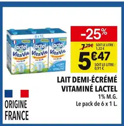 Supeco Lactel Lait demi-écrémé vitaminé offre