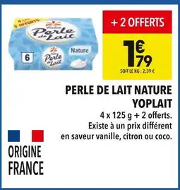 Supeco Yoplait Perle de Lait Nature offre