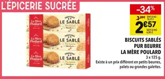 Supeco La Mère Poulard Biscuits Sablés Pur Beurre offre