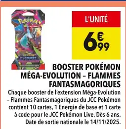 Supeco Pokémon Booster Méga-Evolution - Flammes Fantasmagoriques offre