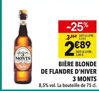 Supeco 3 Monts Bière Blonde de Flandre d'Hiver offre