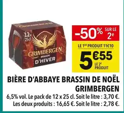 Supeco Grimbergen Bière d'Abbaye Brassin de Noël offre