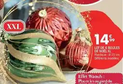 La Foir'Fouille Lot de 6 boules de noël xl offre