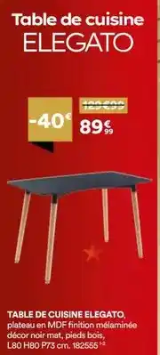 BUT Table de cuisine offre
