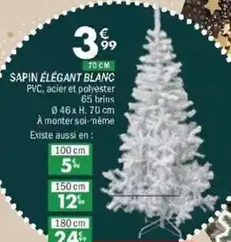 La Foir'Fouille Sapin élégant blanc offre