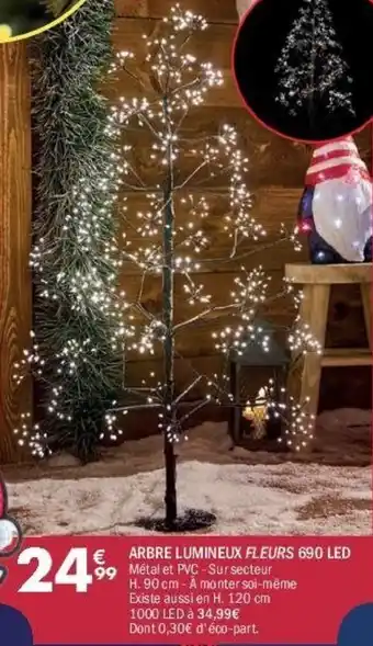 La Foir'Fouille Arbre lumineux fleurs 690 led offre