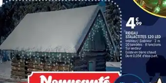 La Foir'Fouille Rideau stalactites 120 led offre