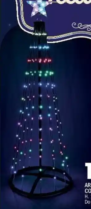 La Foir'Fouille Arbre lumineux rgb couleurs changeantes 154 led offre