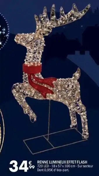 La Foir'Fouille Renne lumineux effet flash offre