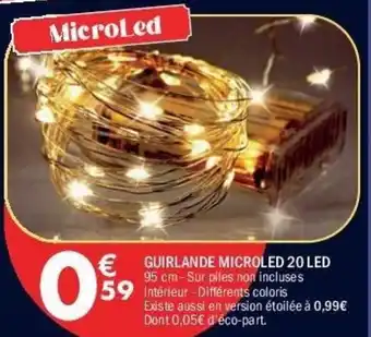 La Foir'Fouille Guirlande microled 20 led offre