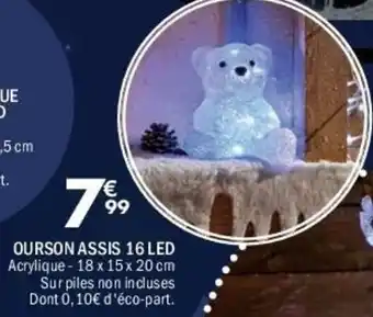 La Foir'Fouille Ourson assis 16 led offre