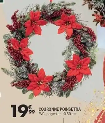 Couronne poinsettia