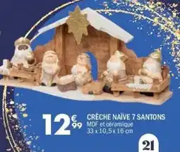 La Foir'Fouille Crèche naïve 7 santons offre